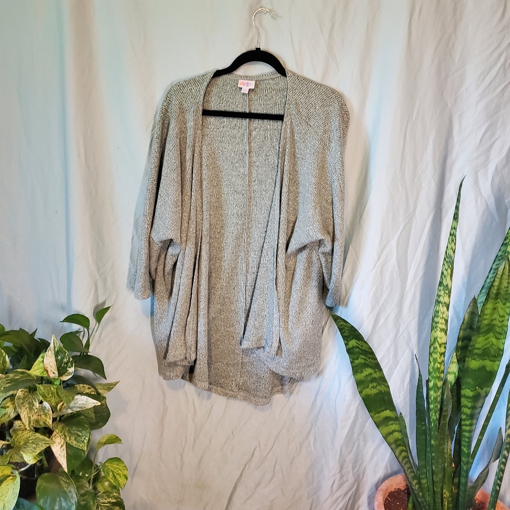 Lularoe Lindsay Sea Foam Green 3/4 sleeve Kimono